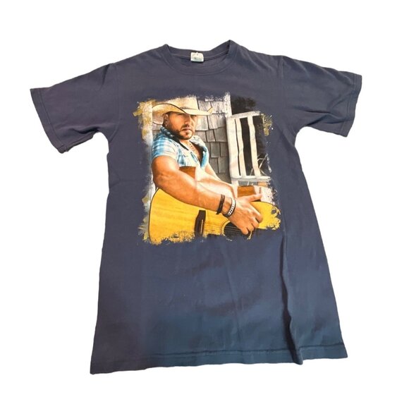 Jason‎ Aldean 2012 Tour Blue T-shirt Size Small - Picture 1 of 4